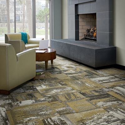 A Peeling Summary Commercial Carpet Tile Interface