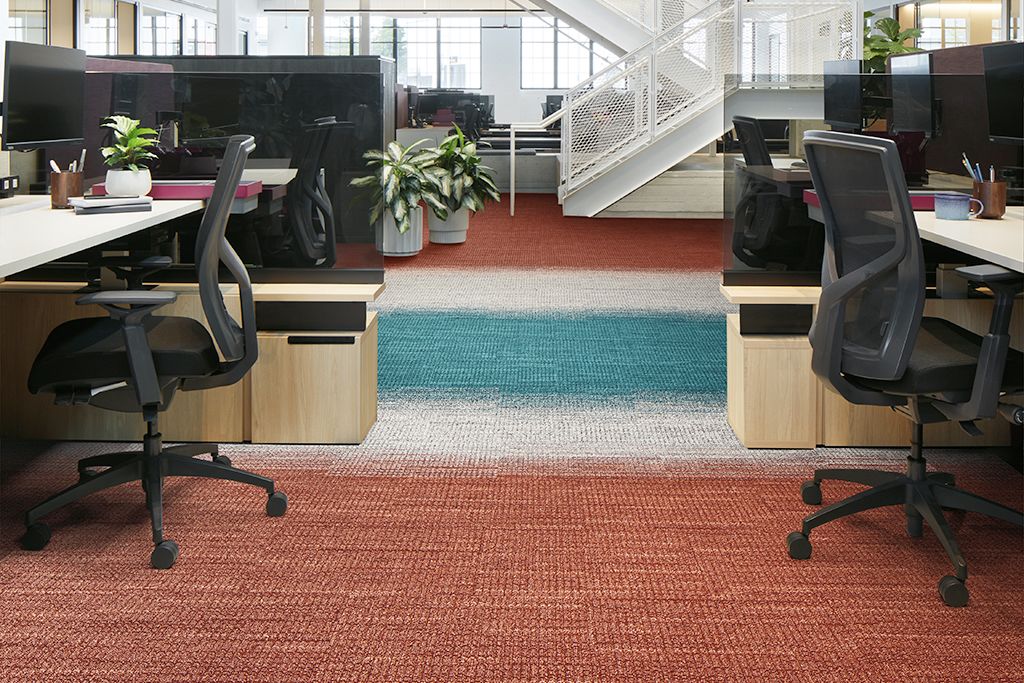 Woven Gradience carpet tile collection from Interface