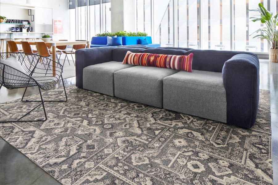 Carpeto Rugs Alfombra De Salón Moderna De Pelo Corto Diseño Gris 80x150 cm