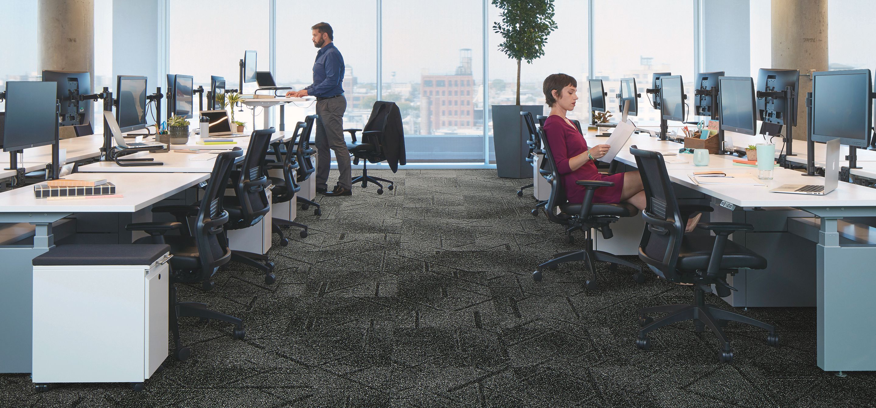 Commercial Carpet Tile Resilient Flooring Interface