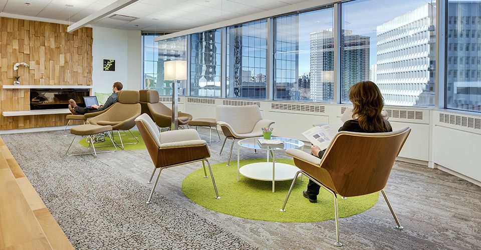 Feeling Good, Working Well: Meridian Credit Union's Biophilic Office |  Human Spaces